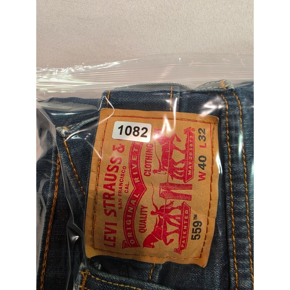 Levis 559 Relaxed Straight Jeans Mens 40x32 Medium Wash‎ Blue Denim 5098 - Picture 6 of 6